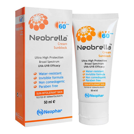 Neophar Skin Sciences Neobrella SPF60 Cream Sunblock PA+++, 50ml - Main Image