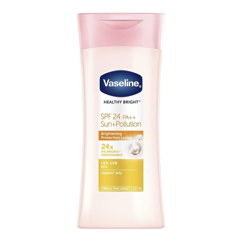 Vaseline Healthy Bright Sun+Pollution Protection Lotion With SPF-24 and PA++, 200ml - Main Image