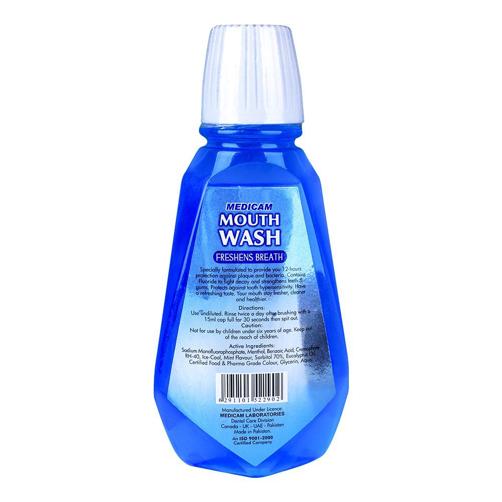 Medicam Spearmint Mouth Wash, 250ml - Image 2