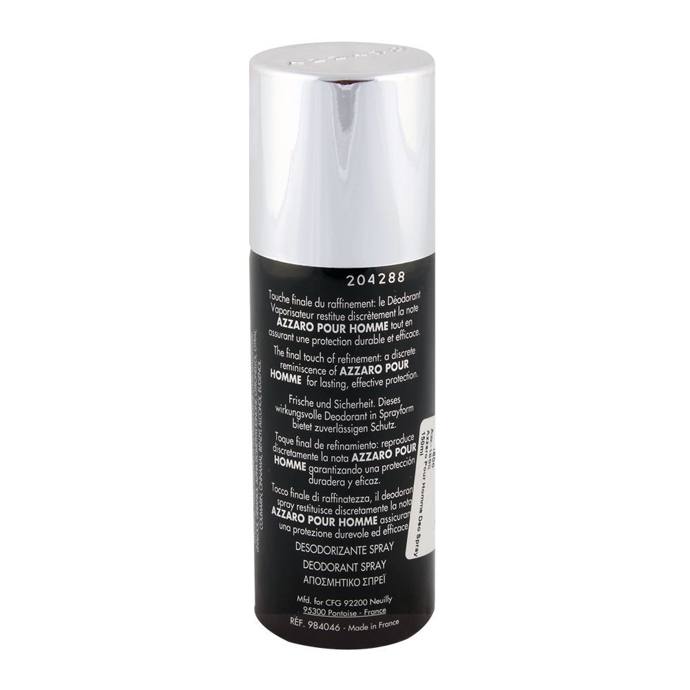 Azzaro Pour Homme Deodorant Spray 150ml - Image 2