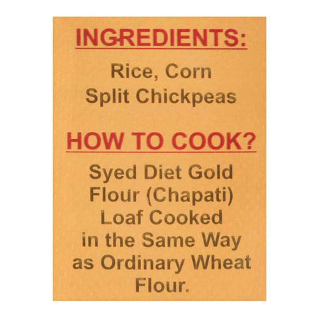 Syed Flour Mills Diet Gold Atta, Wheat & Gluten Free, 1 KG - Image 3