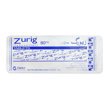 Getz Pharma Zurig Tablet Strip, 80mg, 10 Tablets - Image 2