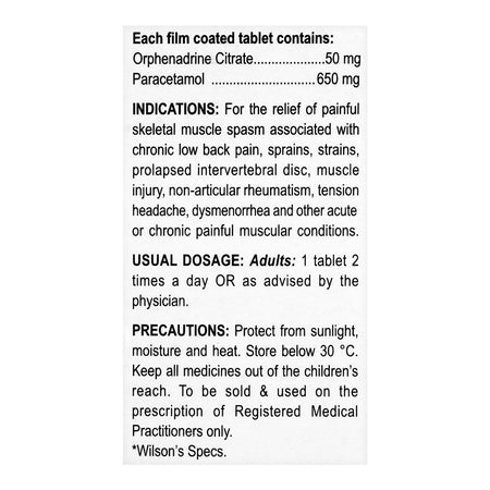 Wilson's Pharmaceuticals Wilgesic Forte Tablet, 10-Pack - Image 4