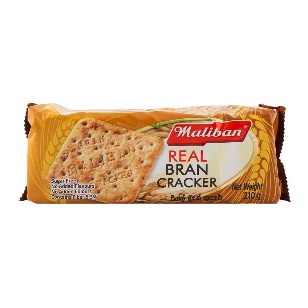Maliban Real Bran Cracker 210gm - Main Image