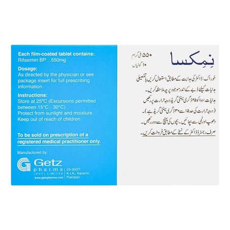 Getz Pharma Nimixa Tablet, 550mg, 10-Pack - Image 3