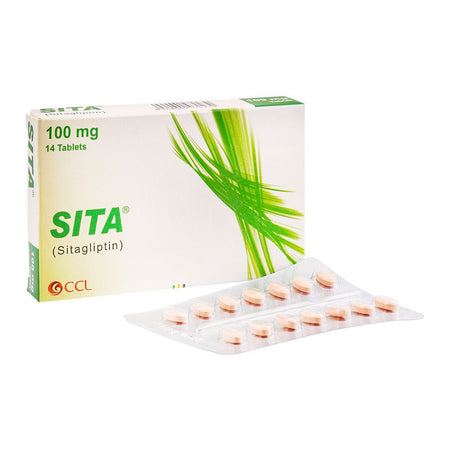 CCL Pharmaceuticals Sita Tablet, 100mg, 14-Pack - Main Image
