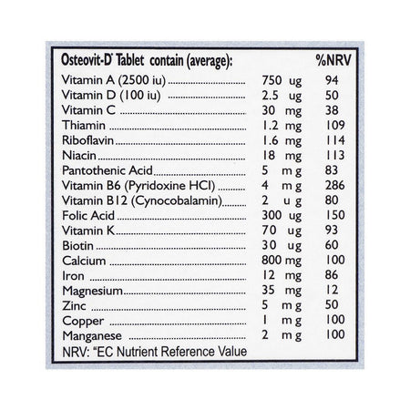 Nutra Zone Healthcare Osteovit-D Tablet - Image 3