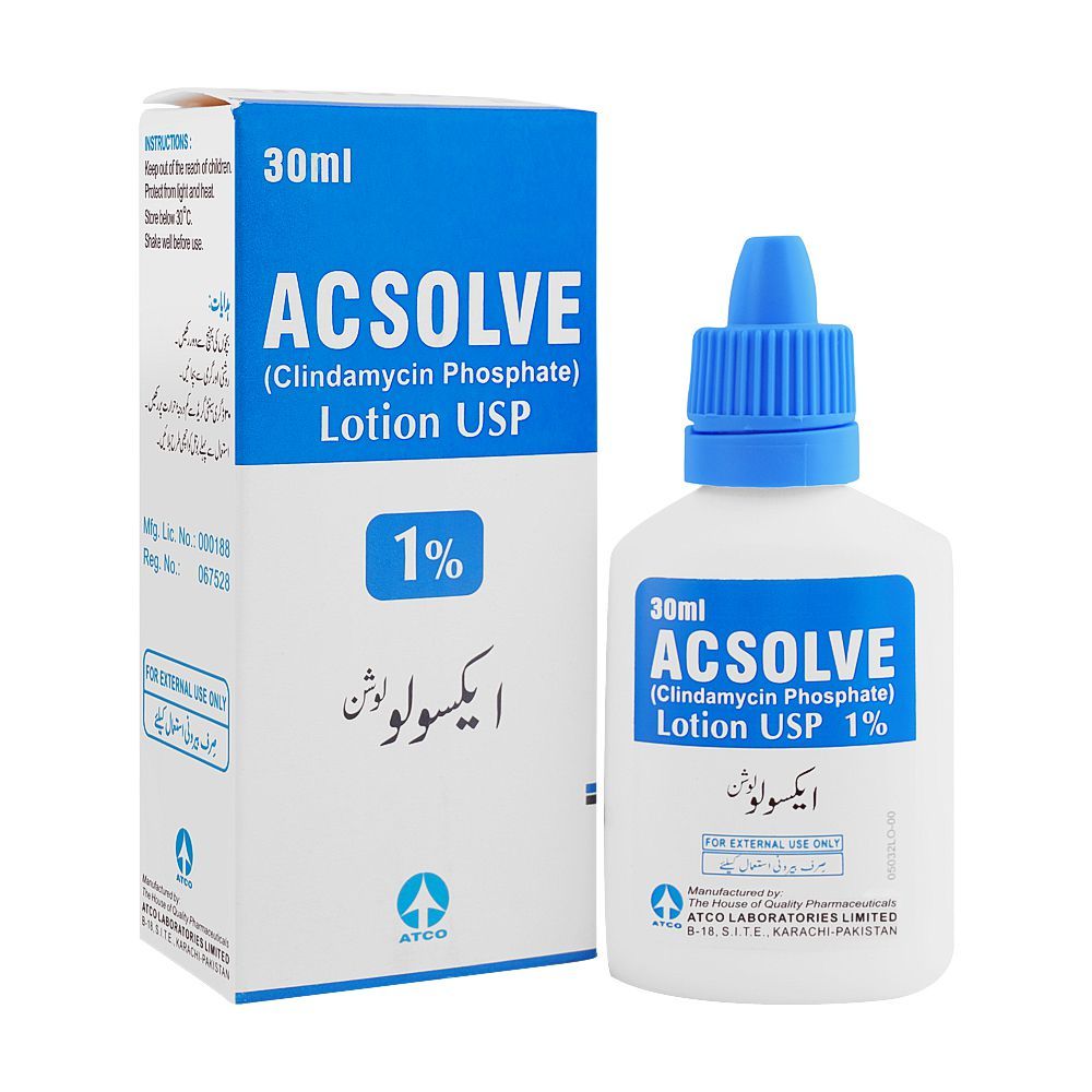 ATCO Laboratories Acsolve 1% Lotion, 30ml - Main Image