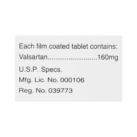 Tabros Pharma Valtec Tablet, 160mg, 28-Pack - Image 4