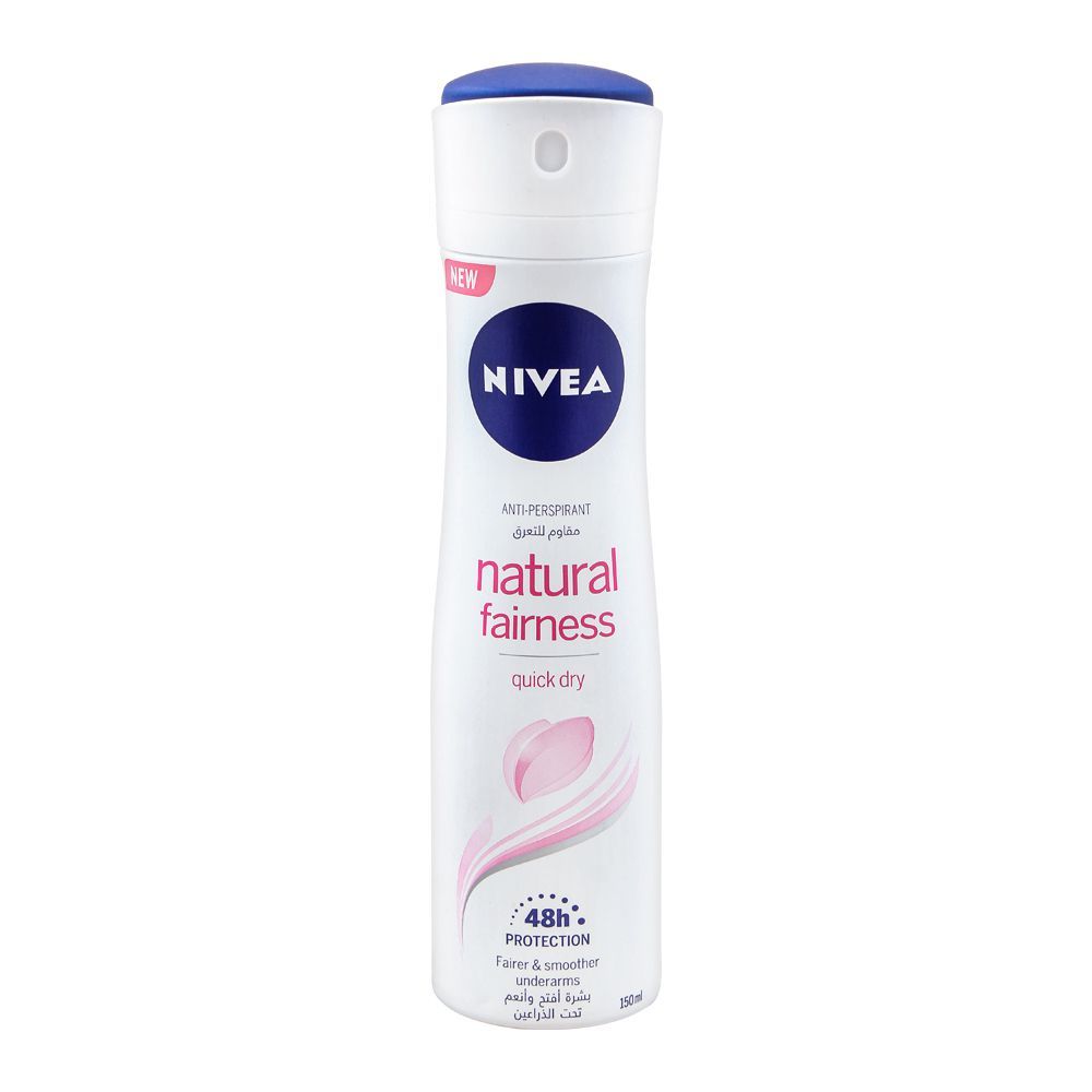 Nivea 48H Natural Fairness Anti-Perspirant Deodorant Spray, For Women, 150ml - Main Image