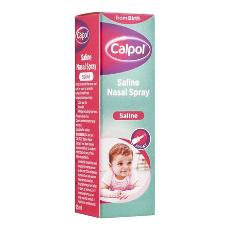 Johnson & Johnson Calpol Saline Nasal Spray, From Birth, 15ml - Main Image