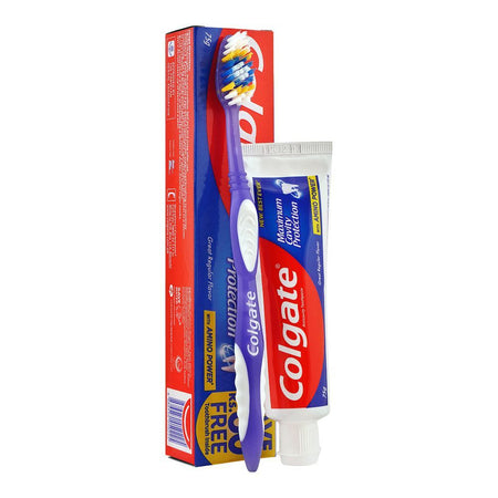 Colgate Maximum Cavity Protection Tooth Paste 75g, Free Tooth Brush - Image 2