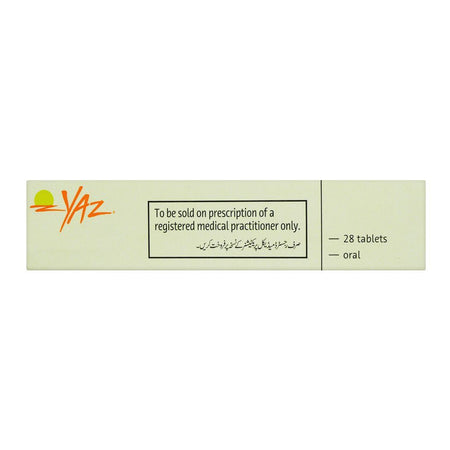 Bayer Pharmaceuticals Yaz Tablet, Oral, Ethinylestradiol 0.02mg And Drospirenone 3mg, 28 Tablets - Image 3