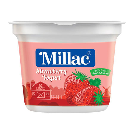 Millac Strawberry Fruit Yogurt, 250g - Main Image