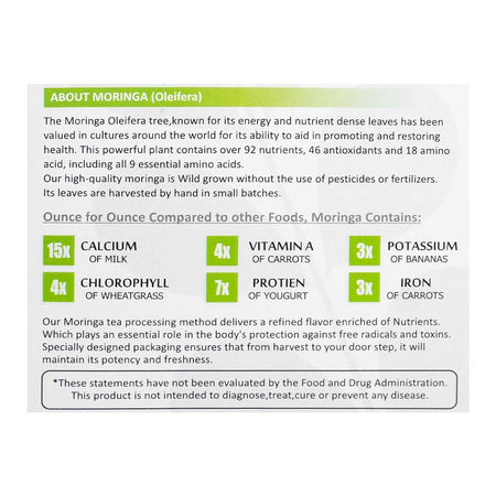Moringa Herbal Tea Bags, 30-Pack - Image 5