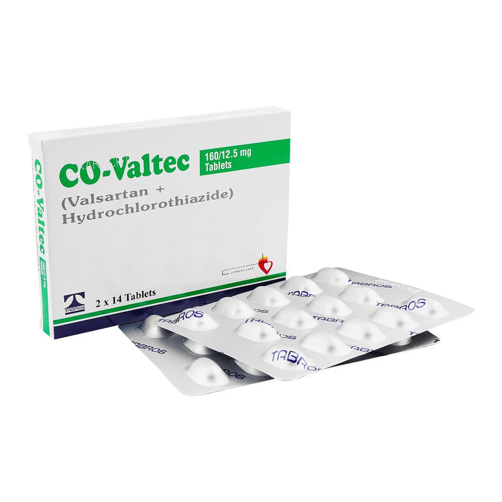 Tabros Pharma Co-Valtec Tablet, 160/12.5mg, 28-Pack - Main Image