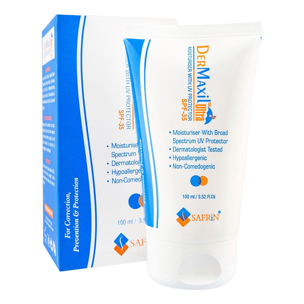 Safrin Skin Care Dermaxil Ultra Moisturiser With UV Protector, SPF-35, 100ml - Main Image