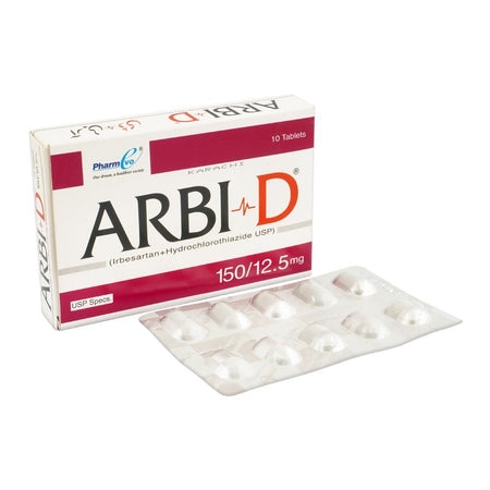 PharmEvo Arbi-D Tablet, 150/12.5mg, 10-Pack - Main Image