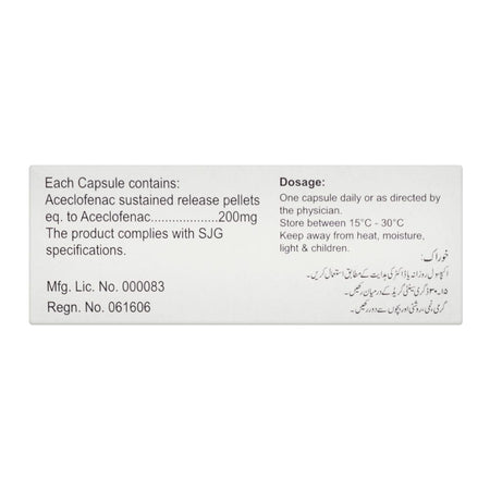 S.J. & G. Acenac-SR Capsule, 200mg, 1-Strip - Image 3