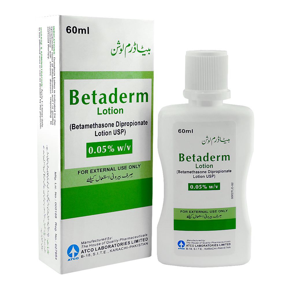ATCO Laboratories Betaderm Lotion, 60ml - Main Image