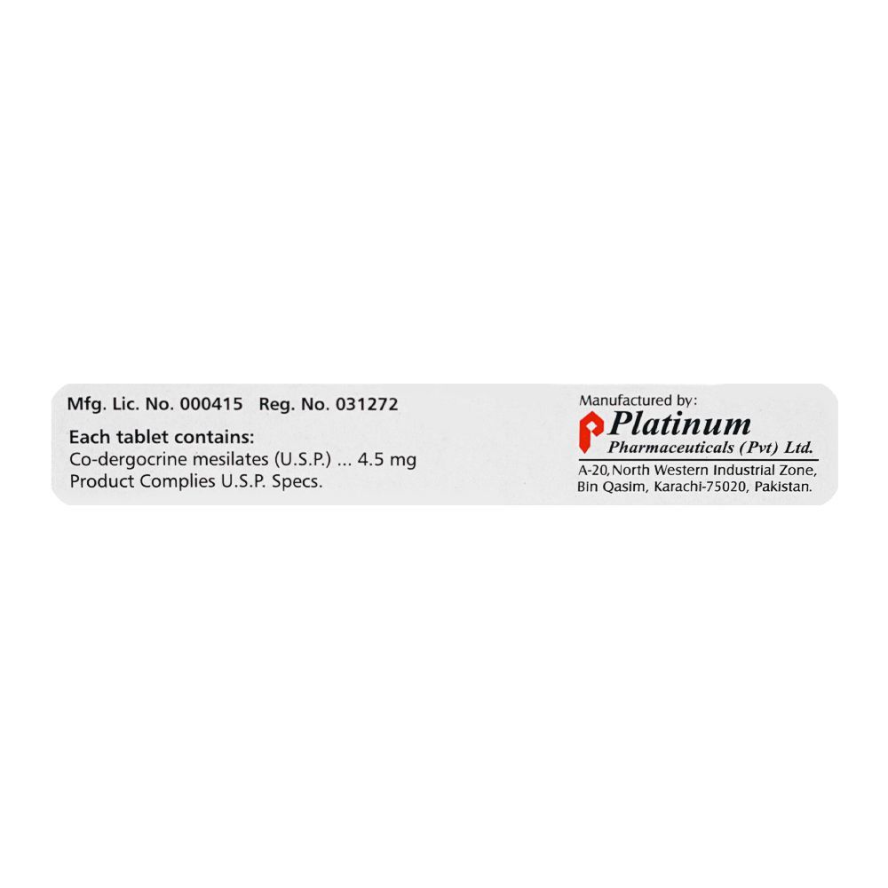 Platinum Pharmaceuticals Ceregin Tablet, 4.5mg, 10-Pack - Image 3