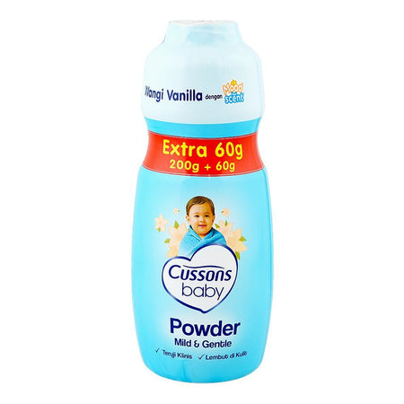 Cussons Mild & Gentle Baby Powder, 200g + 60g Extra - Main Image