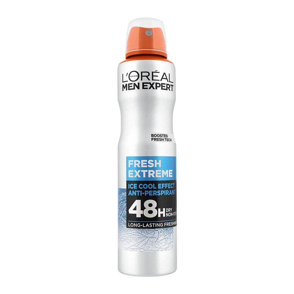 L'Oreal Paris Men Expert Fresh Extreme Ice Cool Effect Anti-Perspirant Deodorant Spray, 250ml - Main Image
