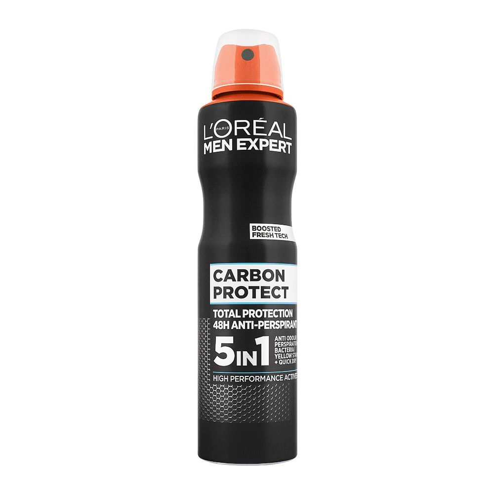 L'Oreal Paris Men Expert Carbon Protect Total Protection Anti-Perspirant Deodorant Spray, 250ml - Main Image