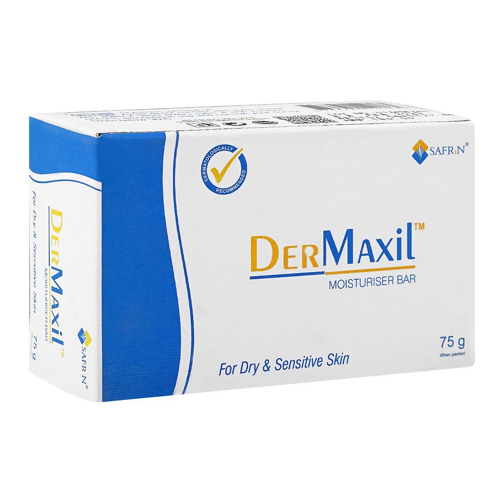 Safrin Skin Care Dermaxil Soap Bar, For Dry & Sensitive Skin, 75g - Main Image
