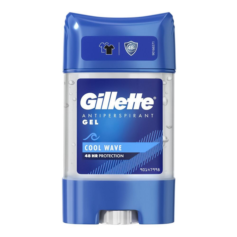 Gillette Cool Wave Antiperspirant Gel, 48 Hours Protection Deodorant, For Men, 70ml - Main Image