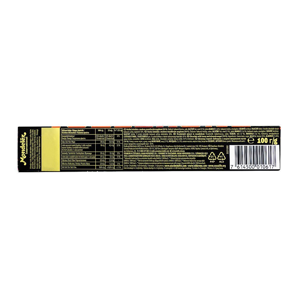 Toblerone Dark Chocolate, 100g - Image 3