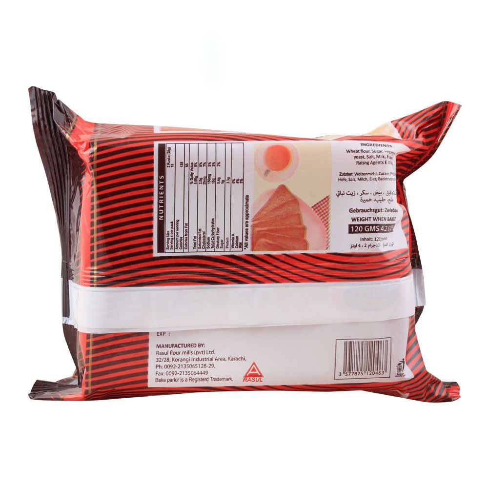 Bake Parlor Rusk Buy Bake Parlour Rusk, 120g Online in Karachi – Shopaholic.pk