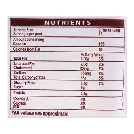 Bake Parlour Rusk, 120g - Image 4