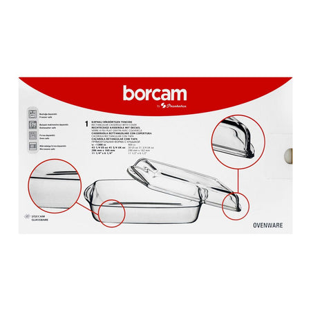 PSB Borcam Rectangular Casserole With Cover, 59019 - Image 4