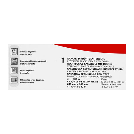 PSB Borcam Rectangular Casserole With Cover, 59019 - Image 5
