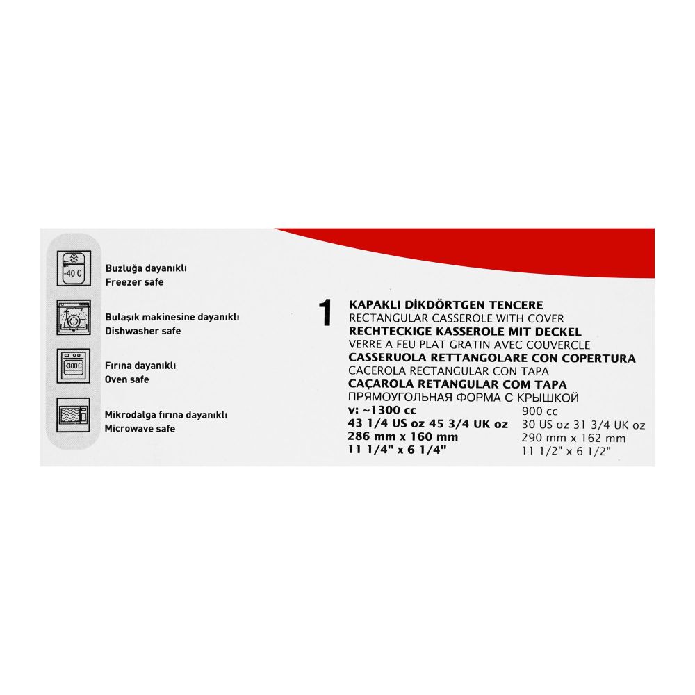 PSB Borcam Rectangular Casserole With Cover, 59019 - Image 5