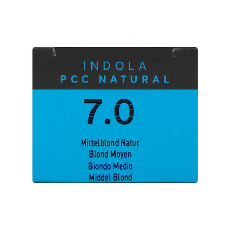 Indola PCC Natural Permanent Hair Color Cream, 60ml, 7.0 Medium Blonde - Image 6