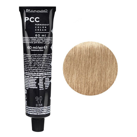 Indola PCC Natural Permanent Hair Color Cream, 60ml, 9.0 Very Light Blonde - Main Image