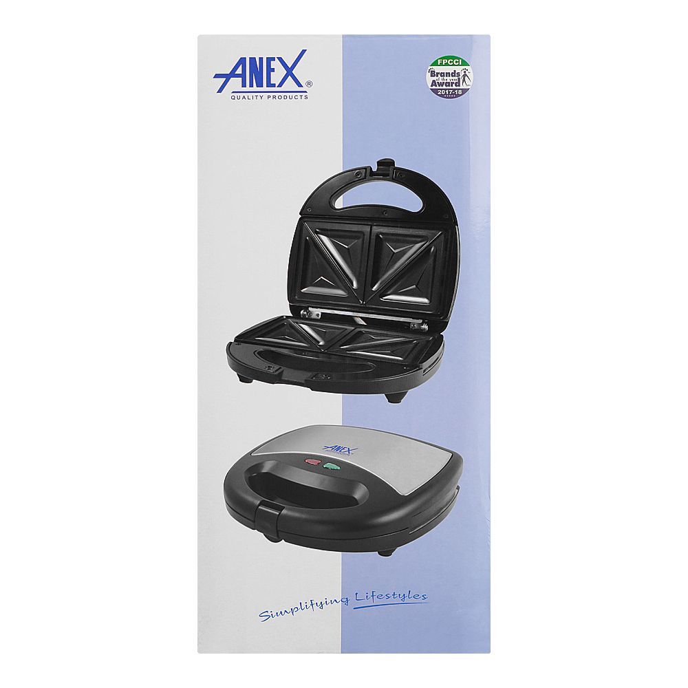Anex Sandwich Maker, 700W, Black & Silver, AG-1037C - Image 4