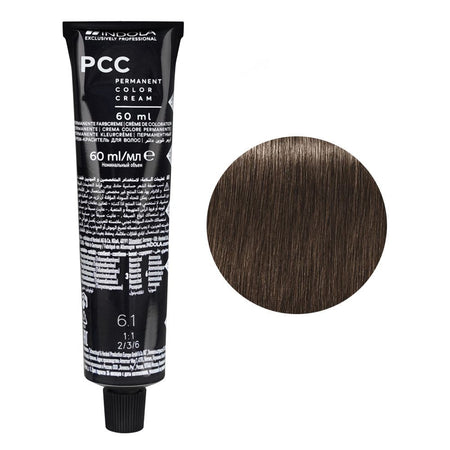 Indola PCC Cool & Neutral Permanent Hair Color Cream, 60ml, 6.1 Dark Blonde Ash - Main Image
