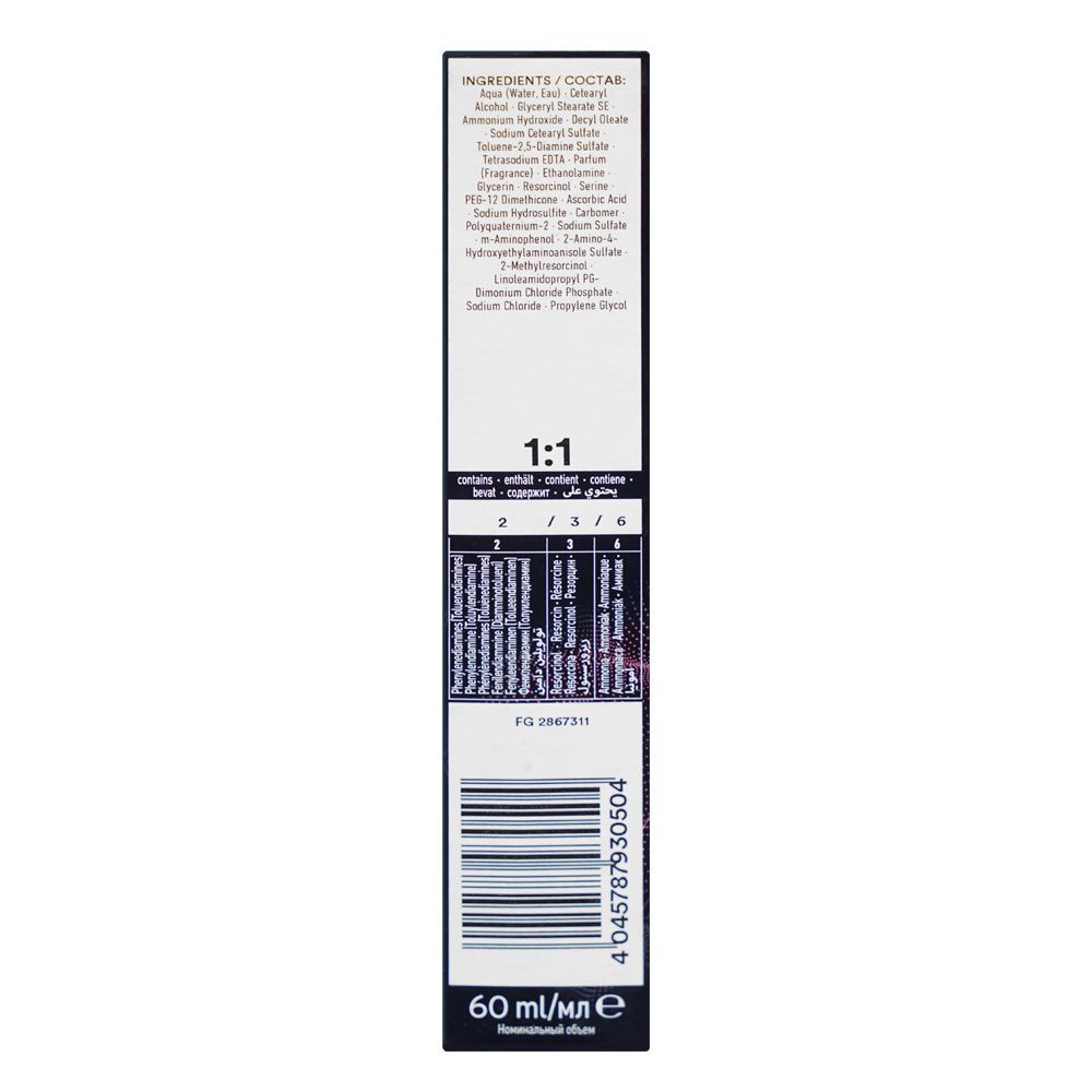 Indola PCC Cool & Neutral Permanent Hair Color Cream, 60ml, 6.1 Dark Blonde Ash - Image 4