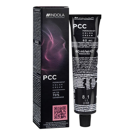 Indola PCC Cool & Neutral Permanent Hair Color Cream, 60ml, 8.1 Light Blonde Ash - Image 2