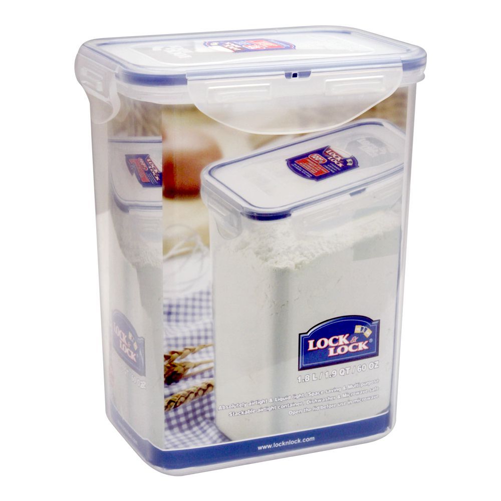 Lock & Lock Air Tight Rectangular Tall Food Container, 1.8L, LLHPL813 - Main Image
