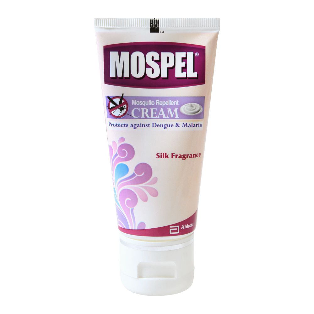 Mospel Mosquito Repellent Cream, Silk Fragrance, Protects Against Dengue & Malaria, 45ml - Main Image