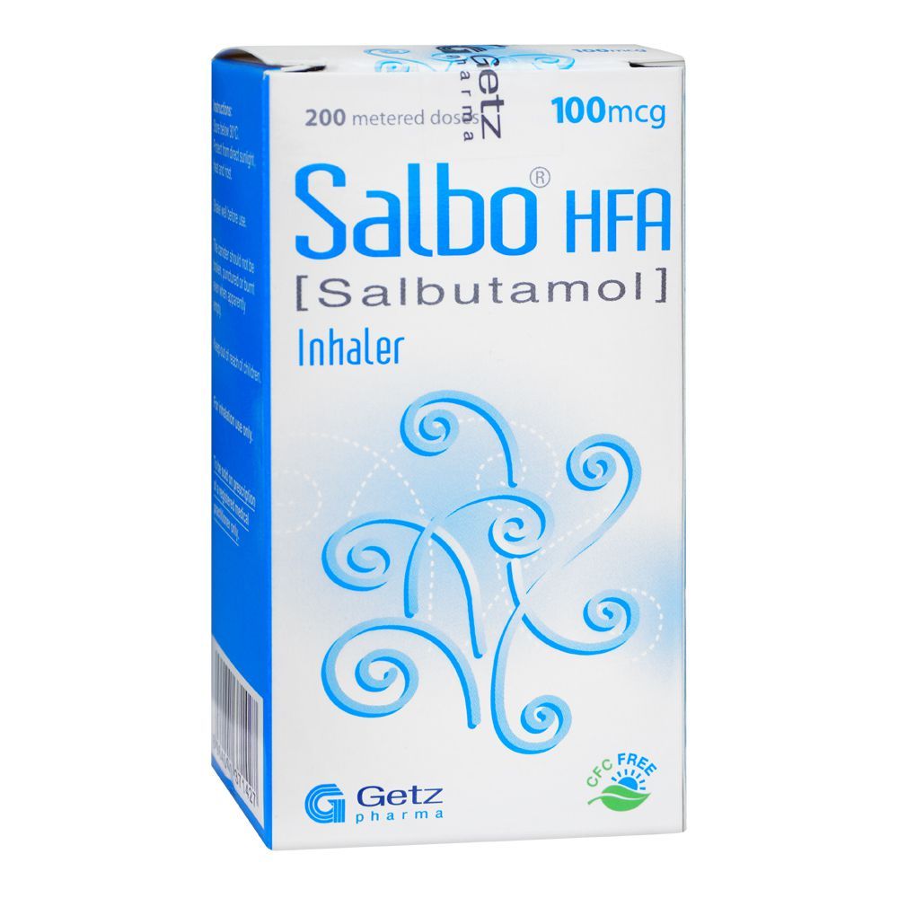 Getz Pharma Salbo Hfa Salbutamol Inhaler, 100mcg - Main Image