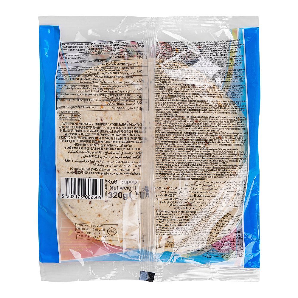 El Sabor Multigrain Wraps Tortillas, 8-Pack - Image 2