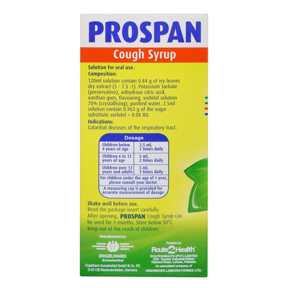 Prospan Cough Syrup, 120ml - Image 4
