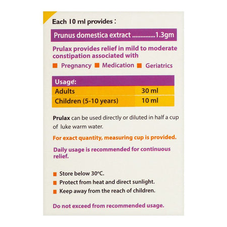 Matrix Pharma Prulax Prune Power Junior SF Syrup, 120ml - Image 3