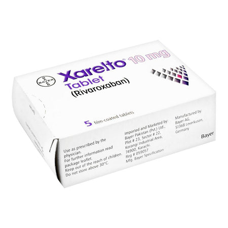 Bayer Pharmaceuticals Xarelto Tablet, 10mg, 5-Pack - Main Image