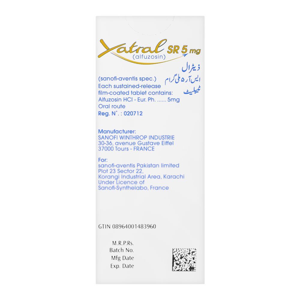 Xatral SR Tablet, 5mg, 28-Pack - Image 2